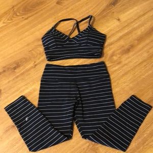 Glyder brand bra and cropped leggings